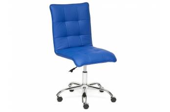 Кресло офисное Zero кожзам синий 36-39