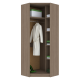 Шкаф угловой Марица с зеркалом ясень шимо
