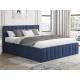 Кровать 1600 Лана синий велюр