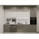 Кухонный гарнитур арт 53 Лайн Обсидиан Тальк 3000 мм