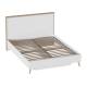 Кровать Гавана 1600 с ламелями Белый матовый