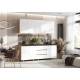 Кухня Челси 2000 мм Компановка №2 Белый глянец холодный, Дуб Крафт (Кастилло)