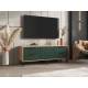 Тумба ТВ (1500) Флэш Браш Мени Грин, Дуб Крафт