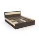 Кровать Дуэт Люкс 1200 Венге/Млечный Дуб