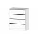 Комод 4 ящика Элегант Белый