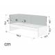 Детская мягкая кровать Denvas с бортиком и ящиками нежная сирень