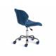 Кресло офисное Selfi флок синий