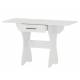 Стол обеденный раскладной с ящиком 6-02.120 Белый