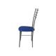 Стул Лайт ДХ-5 на серебряном каркасе обивка синий