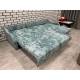 Диван Аккордеон 1600 с оттоманкой (1600) Plush laggon