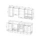 Кухонный гарнитур Дели 2400 (верх 950 мм)