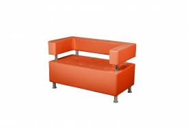 Диван 3 местный Райли оранжевый