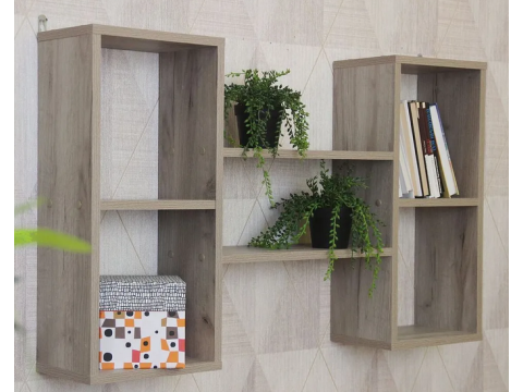 Полка Д-33 Дуб крафт серый