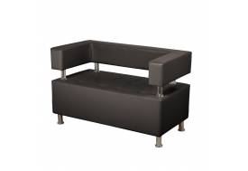 Диван 2 местный Райли черный