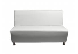 Диван кожаный Рон белый