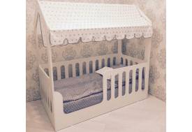 Кровать-домик ЛДСП белый