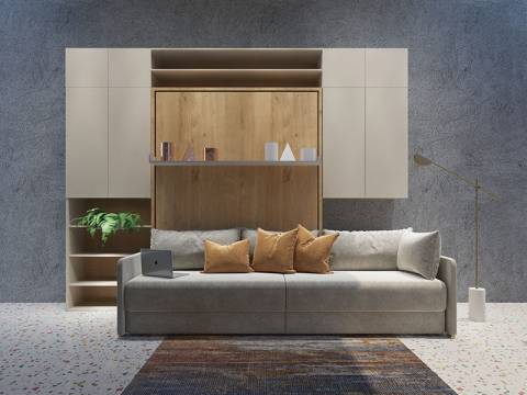 Гостиная трансформер Лайт в стандарте с кроватью 1600