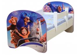 Кровать детская с фотопечатью без ящика Парк развлечений