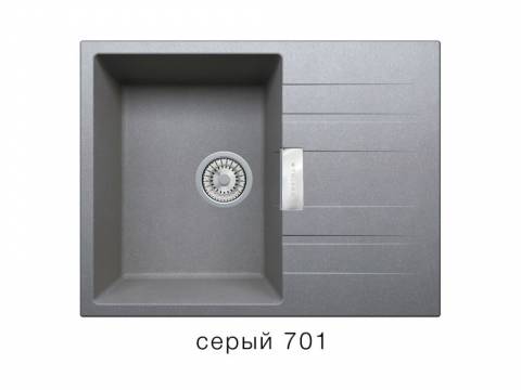 Кухонная мойка Tolero Loft TL650 Серый 701