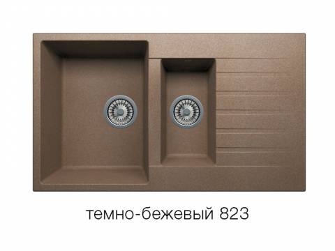 Кухонная мойка Tolero R-118 Темно-бежевый 823