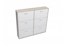 Обувница Приветливая ПО-4 дуб сонома, белый