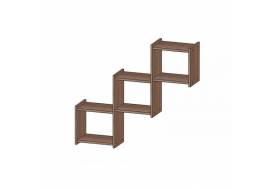 Полка Квадро ясень шимо темный