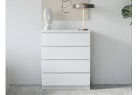 Комод Мори МК800.4 с 4 ящиками Белый