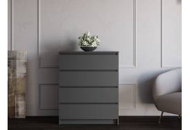 Комод Мори МК800.4 с 4 ящиками Графит