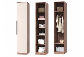 Шкаф для платья и белья однодверный Тоскана