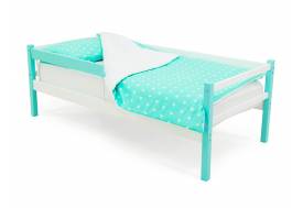 Кровать-тахта Svogen с бортиком мятно-белый