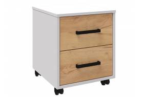 Тумба Лючия белый/дуб крафт золотой