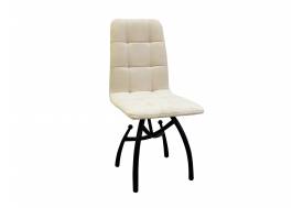 Стул Леон шарики бежевый, черные ножки