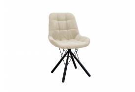 Стул Лира паутинка бежевый, черные ножки