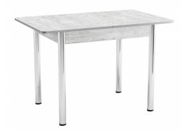 Стол раздвижной Прямоугольный ЛДСП Хром молокай серый