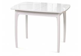 Стол Dikline М20 белый/стекло белое optiwhite