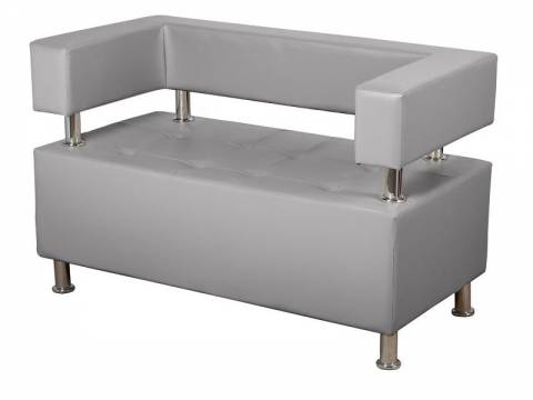 Диван двухместный Райли Кожзам Серый