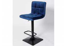 Барный стул BN 1012 синий вельвет