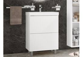 Тумба с раковиной Edge 60 напольный белый