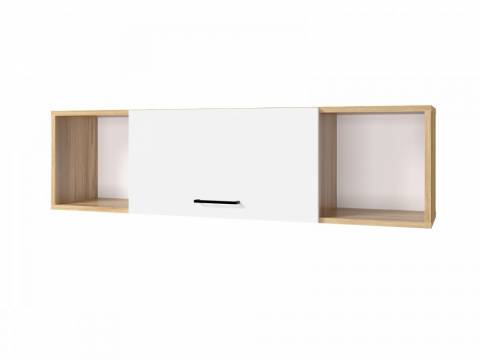 Полка 1200 Лайт ЛДСП Белый-Крафт золотой