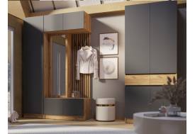 Прихожая модульная Роджина Графит