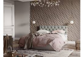 Кровать Луара 01 1400 ортопед с ПМ серая