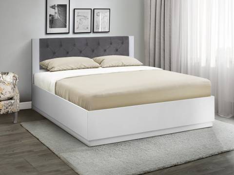 Кровать Венеция 12.3 1400 основание ладе велюр 032