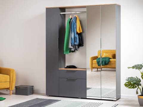 Прихожая 15.123 Октава Серый Графит