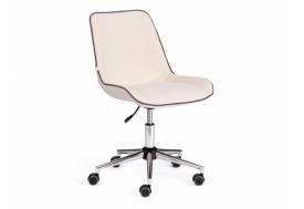 Кресло офисное Style флок молочный