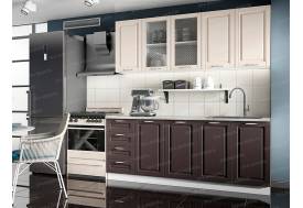 Кухонный гарнитур Вита МДФ 2000 шато крем/шато арабика