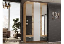 Шкаф Адель 1200 Дуб Вотан-Белый гладкий