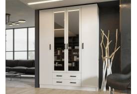 Шкаф Квадро белый гладкий