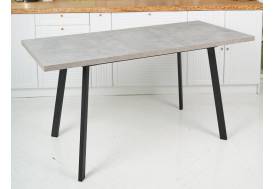 Стол раздвижной Фин Бетон/Черный