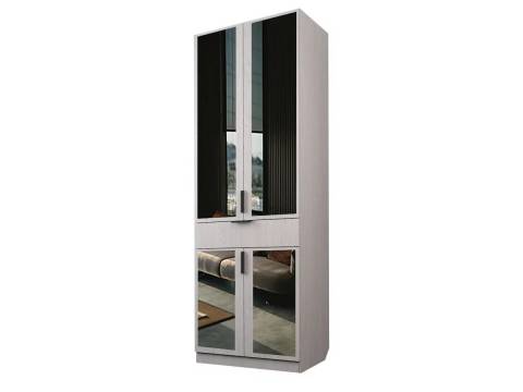 Шкаф с 1 ящиком с полками Экон ЭШ2-РП-24-8-1я с зеркалами