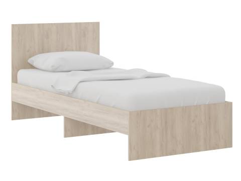 Кровать 900 Осло модуль М11 с настилом Лайт Дуб крафт золото